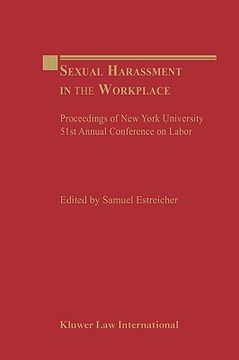 portada sexual harassment in the workplace: proceedings of new york university 51st annual conference on labor (in English)