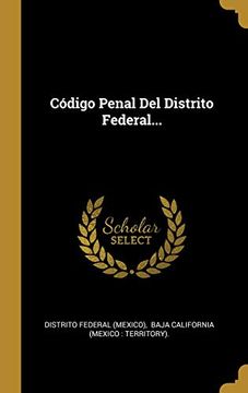 portada Código Penal del Distrito Federal.