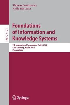 portada foundations of information and knowledge systems (en Inglés)