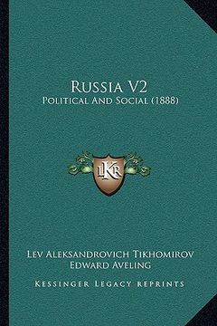 portada russia v2: political and social (1888) (en Inglés)