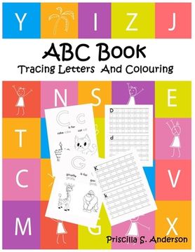 portada ABC Book: Ideal /Easy Colouring and Tracing Letters Workbook for Kids (en Inglés)