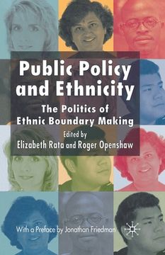 portada Public Policy and Ethnicity: The Politics of Ethnic Boundary Making (en Inglés)