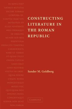 portada Constructing Literature in the Roman Republic (in English)