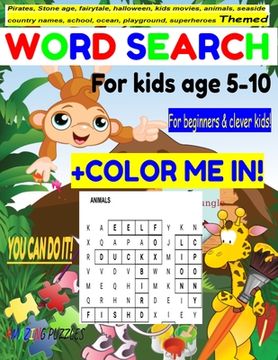 portada Themed Word Search for kids age 5-10 (en Inglés)