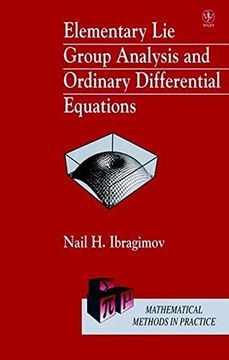 portada Elementary Lie Group Analysis and Ordinary Differential Equations (en Inglés)