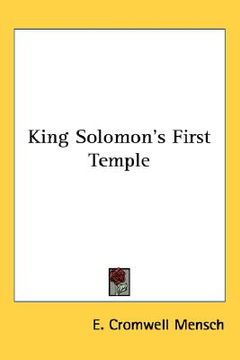 portada king solomon's first temple (in English)