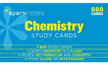 portada Chemistry Sparknotes Study Cards (en Inglés)
