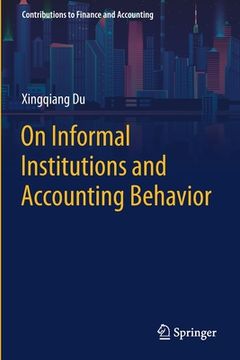 portada On Informal Institutions and Accounting Behavior (en Inglés)