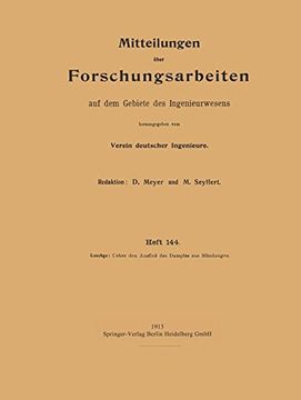 portada Ueber den Ausfluß des Dampfes aus Mündungen (Forschungsarbeiten auf dem Gebiete des Ingenieurwesens) (German Edition)