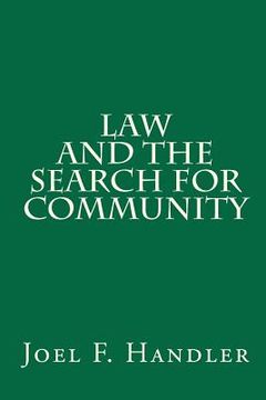 portada law and the search for community (en Inglés)