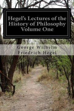 portada 1: Hegel's Lectures of the History of Philosophy Volume One