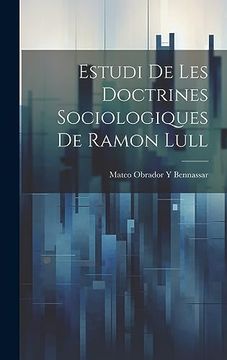 portada Estudi de les Doctrines Sociologiques de Ramon Lull