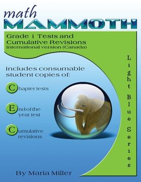 portada Math Mammoth Grade 1 Tests and Cumulative Revisions, International Version (Canada) 