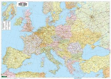 portada Europe map Large Size, Flat in a Tube 1: 2 600 000