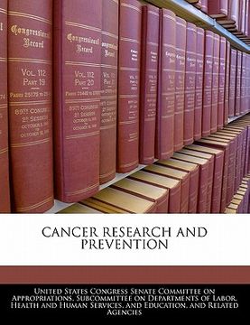 portada cancer research and prevention (en Inglés)