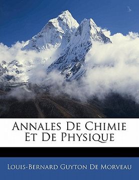 portada Annales De Chimie Et De Physique (en Francés)