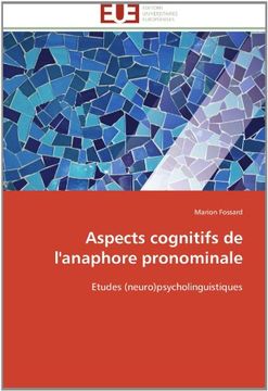 portada Aspects Cognitifs de L'Anaphore Pronominale