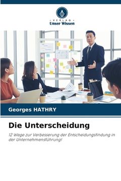 portada Die Unterscheidung (en Alemán)
