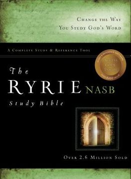 portada Nasb Ryrie Study Bible, Black Genuine Leather, red Letter (en Inglés)