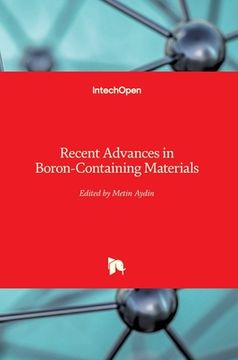 portada Recent Advances in Boron-Containing Materials (en Inglés)