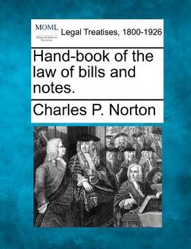 portada hand-book of the law of bills and notes.