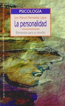 portada La Personalidad: Elementos Para su Estudio (in Spanish)