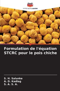 portada Formulation de l'équation STCRC pour le pois chiche (in French)
