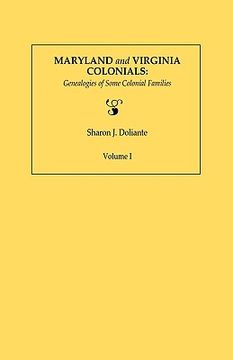 portada maryland and virginia colonials: genealogies of some coloonial families. volume i (en Inglés)