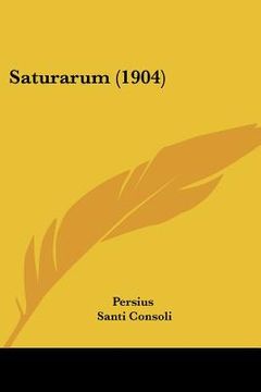 portada saturarum (1904) (en Inglés)