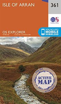 portada Isle of Arran: 361 (os Explorer Active Map) 