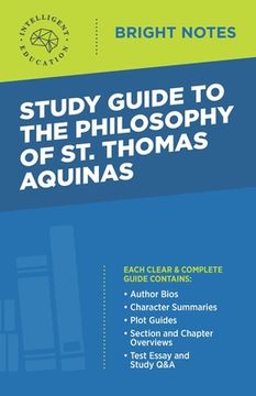 portada Study Guide to The Philosophy of St Thomas Aquinas (en Inglés)