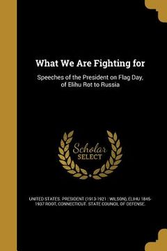 portada What We Are Fighting for (in English)