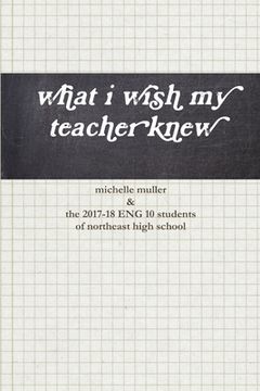 portada what i wish my teacher knew (in English)