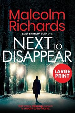portada Next to Disappear: Large Print Edition