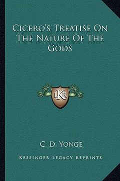 portada cicero's treatise on the nature of the gods (en Inglés)