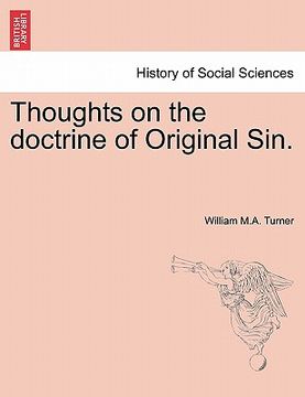 portada thoughts on the doctrine of original sin. (en Inglés)