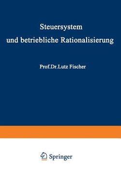 portada Steuersystem Und Betriebliche Rationalisierung (en Alemán)