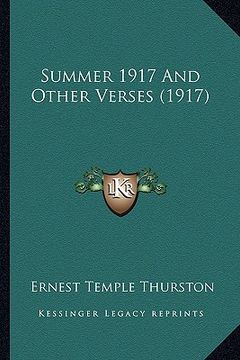 portada summer 1917 and other verses (1917) (en Inglés)