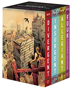 portada Divergent Anniversary 4-Book box Set: Divergent, Insurgent, Allegiant, Four (en Inglés)