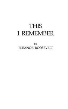 portada this i remember (en Inglés)