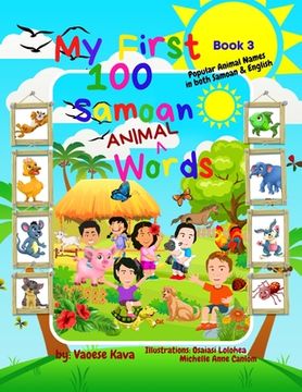 portada My First 100 Samoan Animal Words - Book 3 (en Inglés)
