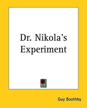 portada dr. nikola's experiment