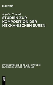 portada Studien zur Komposition der Mekkanischen Suren (en Alemán)