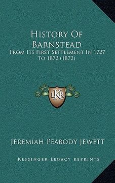 portada history of barnstead: from its first settlement in 1727 to 1872 (1872) (en Inglés)