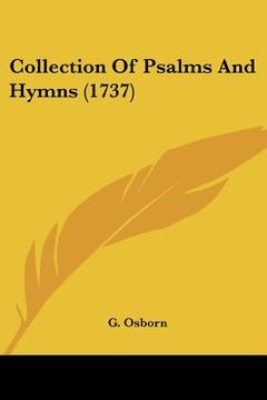 portada collection of psalms and hymns (1737) (en Inglés)