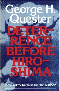 portada deterrence before hiroshima (en Inglés)