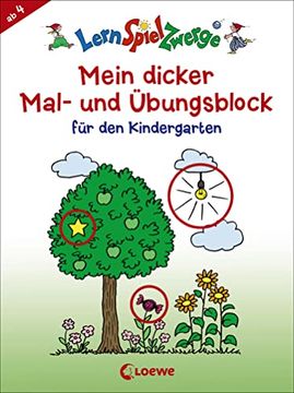 portada Lernspielzwerge - Mein Dicker Mal- und Übungsblock für den Kindergarten (en Alemán)