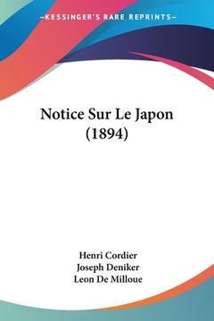 portada Notice Sur Le Japon (1894) (in French)