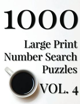 portada 1000 Large Print Number Search Puzzles - Volume 4 (en Inglés)