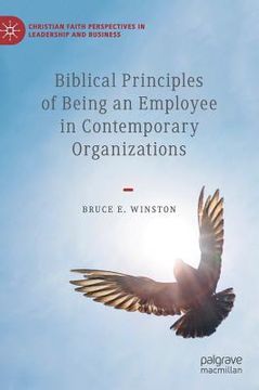 portada Biblical Principles of Being an Employee in Contemporary Organizations (en Inglés)
